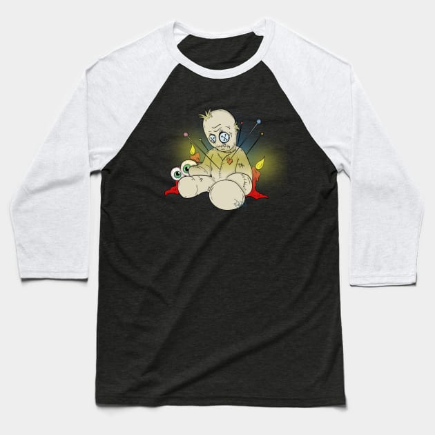 Voodoo Doll Baseball T-Shirt by schockgraphics